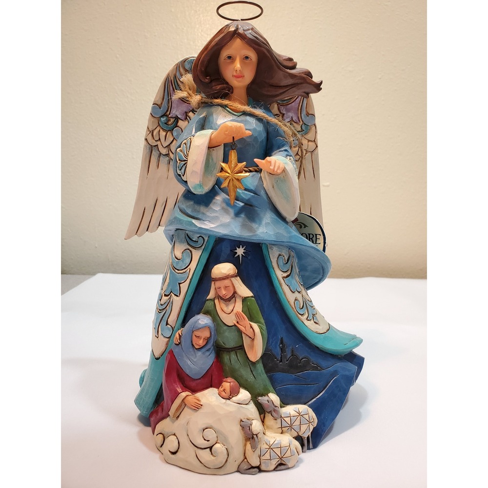 Jim Shore Heartwood Creek Wrapped In Holy Love Nativity Angel 10 inches 4055127
